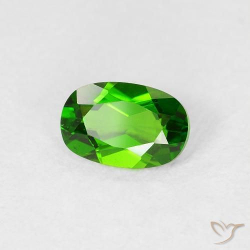 diopsídio de cromo Floresta Verde Brilhante Natural 0.52ct, oval, VS