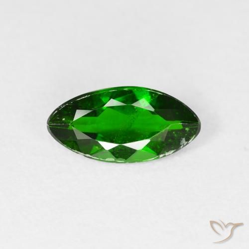 1.00ct Natural Floresta Verde Brilhante diopsídio de cromo, Marquesa, SI