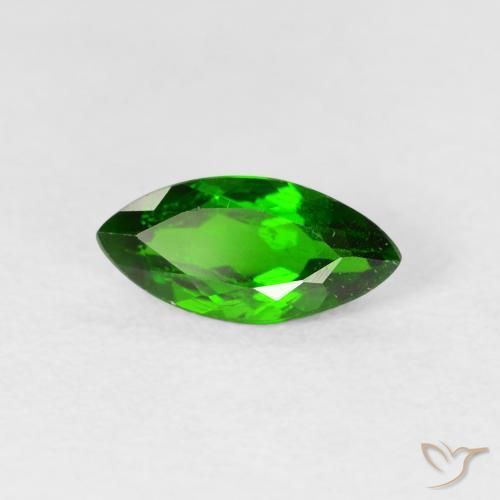 diopsídio de cromo Verde escuro Natural 1.07ct, Marquesa, VS-SI