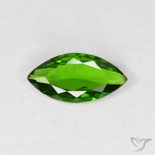 0.85ct Natural Floresta Verde Brilhante diopsídio de cromo, Marquesa, VVS-VS