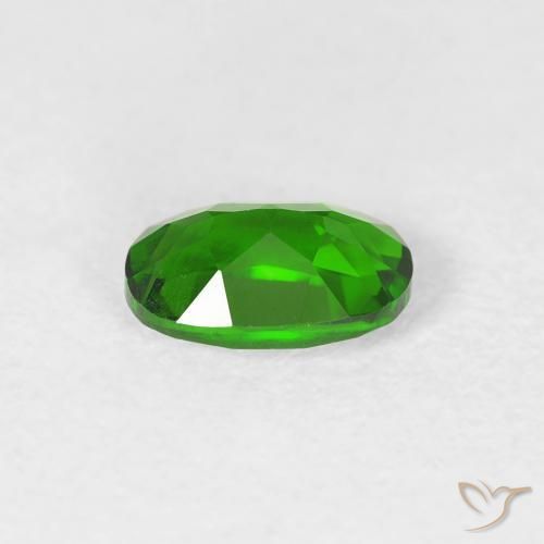 diopsídio de cromo Floresta Verde Brilhante Natural 0.54ct, oval, VVS-VS