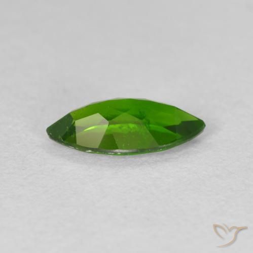 diopsídio de cromo Medium Dark-Green Natural 1.00ct, Marquesa, VS
