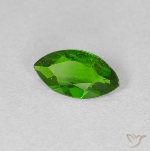 diopsídio de cromo Medium Dark-Green Natural 0.61ct, Marquesa, VS