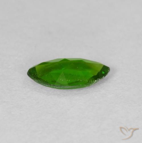 diopsídio de cromo Medium Dark-Green Natural 0.61ct, Marquesa, VS