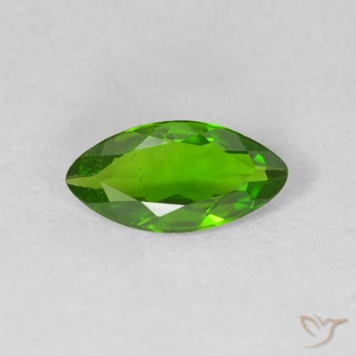 0.94ct Natural Medium Dark-Green diopsídio de cromo, Marquesa, VS