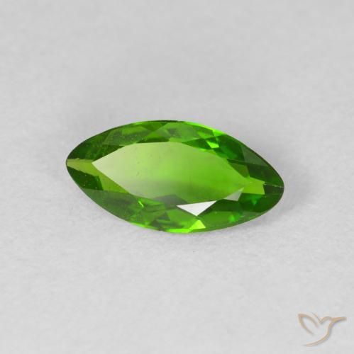 diopsídio de cromo Medium Dark-Green Natural 0.94ct, Marquesa, VS