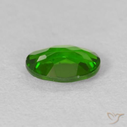 diopsídio de cromo Medium Dark-Green Natural 0.59ct, oval, VVS-VS