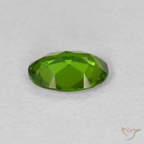 diopsídio de cromo Medium Dark-Green Natural 0.73ct, oval, VS