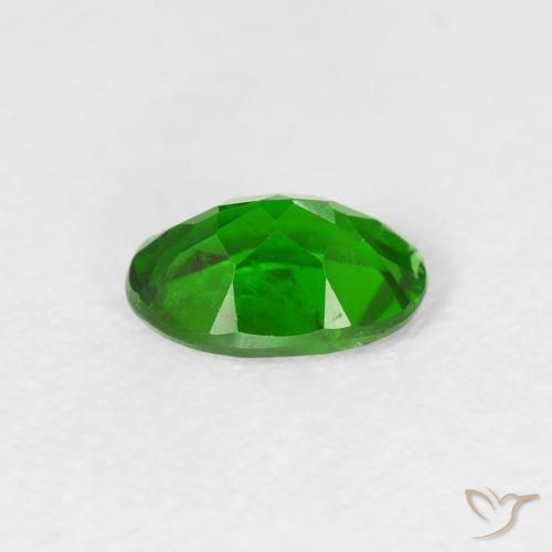 diopsídio de cromo Verde escuro Natural 0.82ct, oval, VS-SI