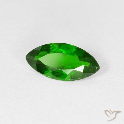 diopsídio de cromo Floresta Verde Brilhante Natural 0.98ct, Marquesa, VS-SI