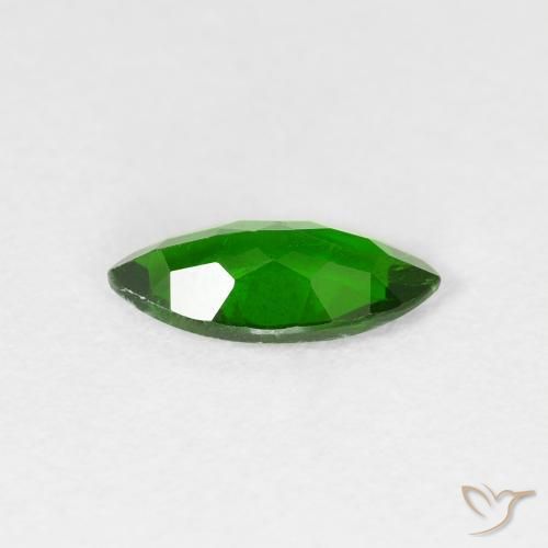 diopsídio de cromo Floresta Verde Brilhante Natural 0.98ct, Marquesa, VS-SI
