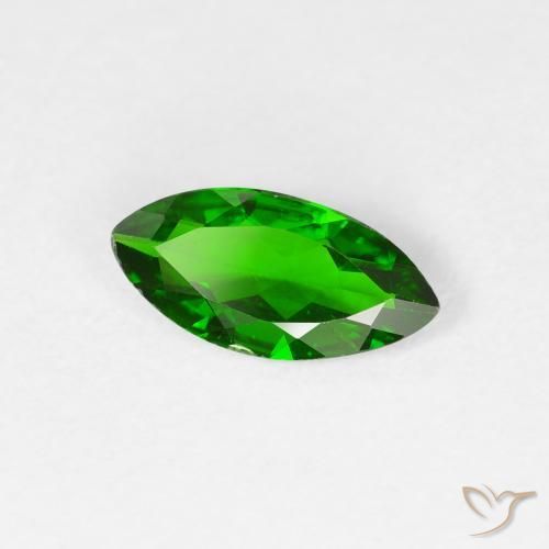 diopsídio de cromo Floresta Verde Brilhante Natural 0.78ct, Marquesa, VS-SI
