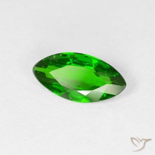 diopsídio de cromo Verde escuro Natural 0.91ct, Marquesa, VS-SI