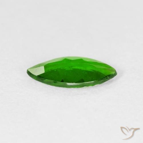 diopsídio de cromo Verde escuro Natural 0.89ct, Marquesa, VS-SI