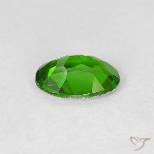 diopsídio de cromo verde vivo Natural 0.71ct, oval, VS