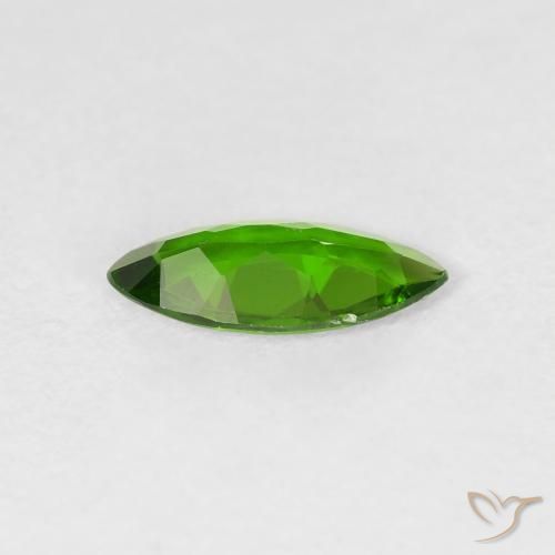 diopsídio de cromo Medium Dark-Green Natural 0.73ct, Marquesa, VS