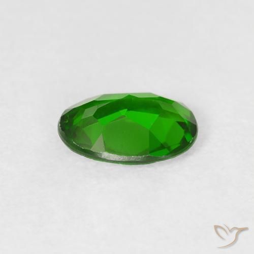 diopsídio de cromo verde intenso Natural 0.71ct, oval, VS