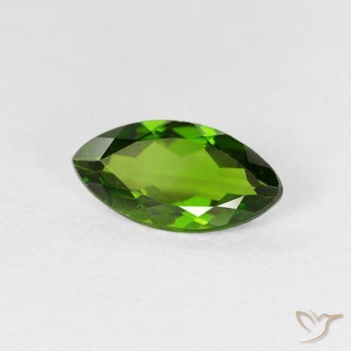 diopsídio de cromo Medium Dark-Green Natural 1.14ct, Marquesa, VS-SI