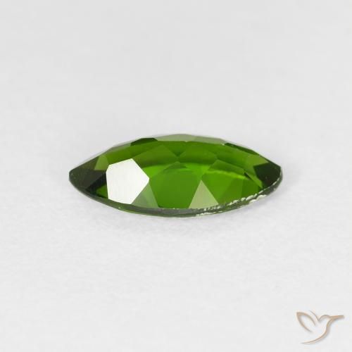 diopsídio de cromo Medium Dark-Green Natural 1.14ct, Marquesa, VS-SI