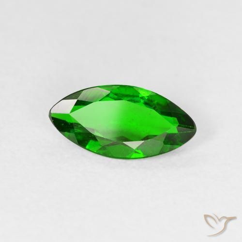 diopsídio de cromo verde intenso Natural 0.93ct, Marquesa, VS-SI