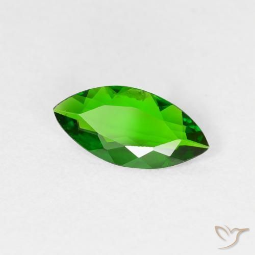 diopsídio de cromo verde intenso Natural 0.70ct, Marquesa, VS-SI