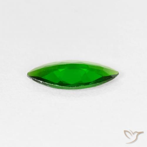 diopsídio de cromo verde intenso Natural 0.70ct, Marquesa, VS-SI