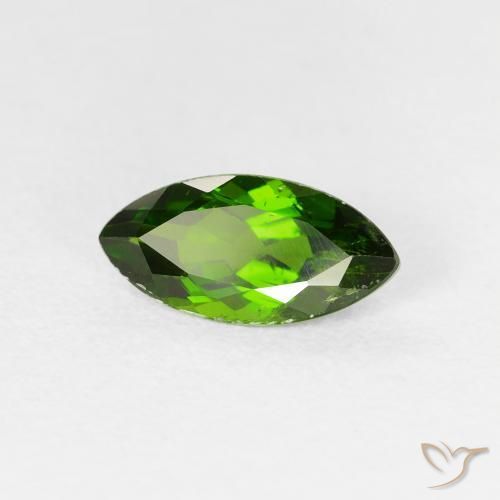 diopsídio de cromo Medium Dark-Green Natural 1.20ct, Marquesa, VS-SI