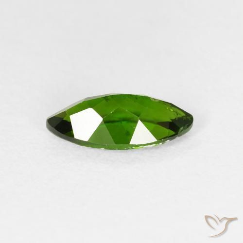 diopsídio de cromo Medium Dark-Green Natural 1.20ct, Marquesa, VS-SI