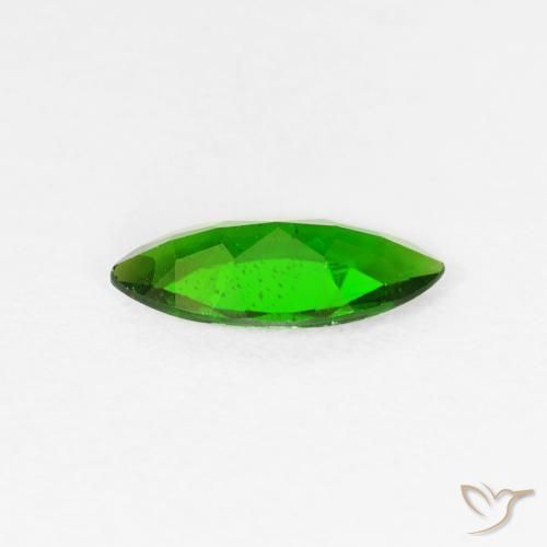 diopsídio de cromo verde intenso Natural 0.87ct, Marquesa, VS-SI