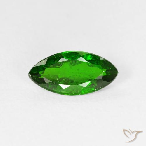 diopsídio de cromo Verde escuro Natural 1.14ct, Marquesa, VS-SI