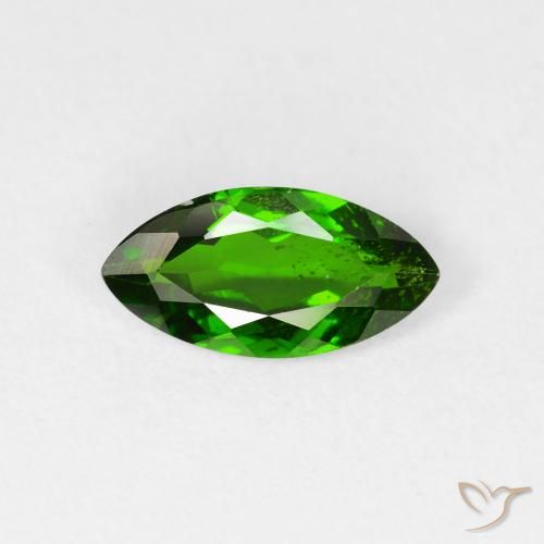 1.12ct Natural Verde escuro diopsídio de cromo, Marquesa, VS-SI
