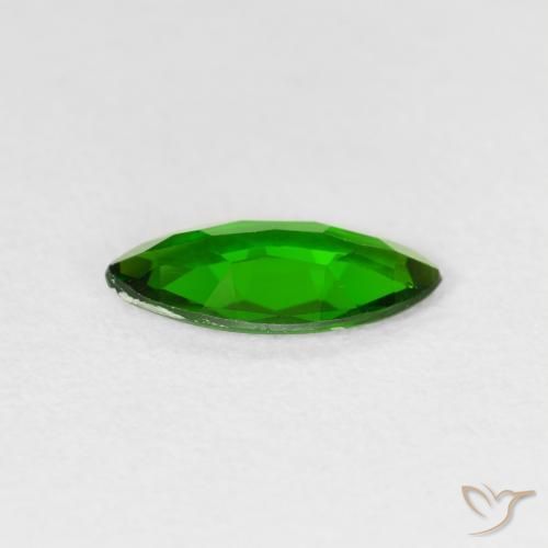 diopsídio de cromo verde intenso Natural 0.85ct, Marquesa, VS-SI