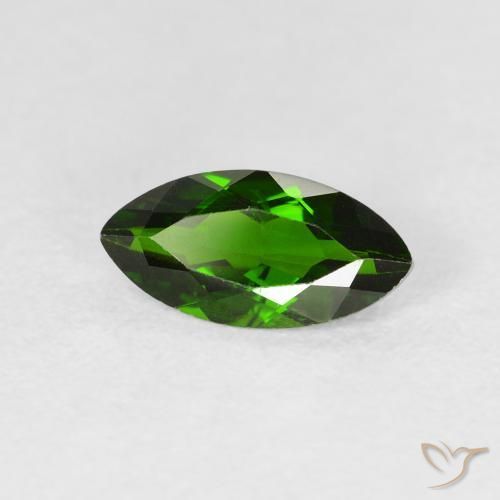 diopsídio de cromo Medium Dark-Green Natural 1.14ct, Marquesa, VS-SI