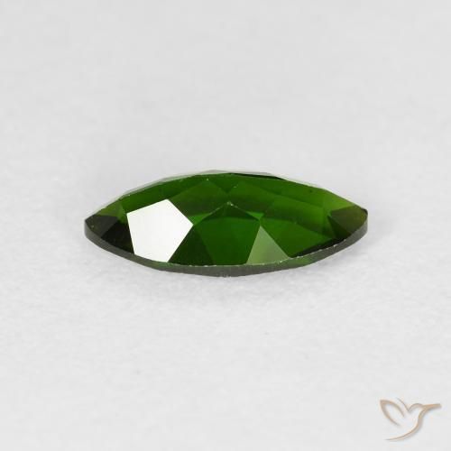 diopsídio de cromo Medium Dark-Green Natural 1.14ct, Marquesa, VS-SI