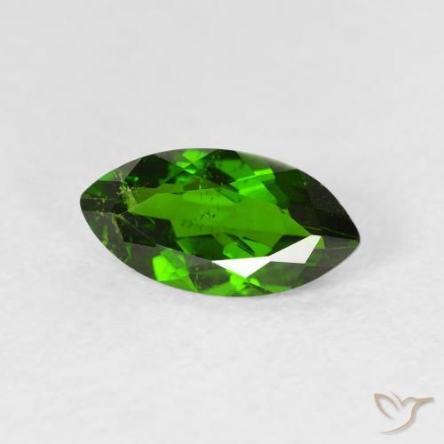 Diopsídio de Cromo Medium Dark-Green Natural 1.18ct, Marquesa, VS-SI