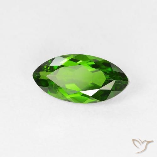 diopsídio de cromo Medium Dark-Green Natural 1.26ct, Marquesa, VS-SI