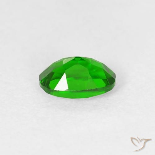 diopsídio de cromo Floresta Verde Brilhante Natural 0.59ct, oval, VS