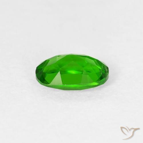 diopsídio de cromo verde intenso Natural 0.50ct, oval, VS