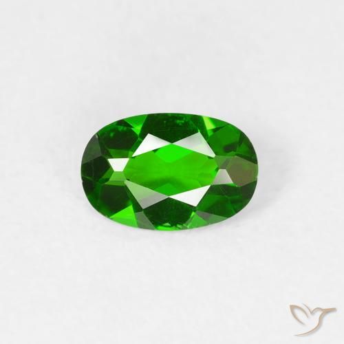 0.43ct Natural Floresta Verde Brilhante diopsídio de cromo, oval, VS