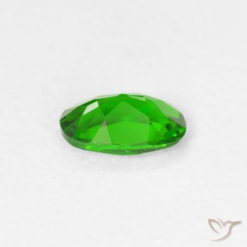 diopsídio de cromo Floresta Verde Brilhante Natural 0.43ct, oval, VS