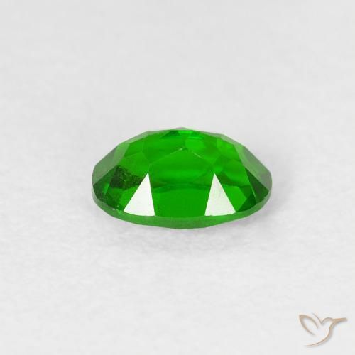 diopsídio de cromo Verde escuro Natural 0.57ct, oval, VS