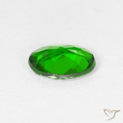 diopsídio de cromo Verde escuro Natural 0.70ct, oval, VS