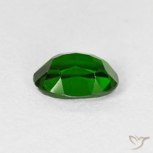 diopsídio de cromo Floresta Verde Brilhante Natural 0.96ct, oval, VS