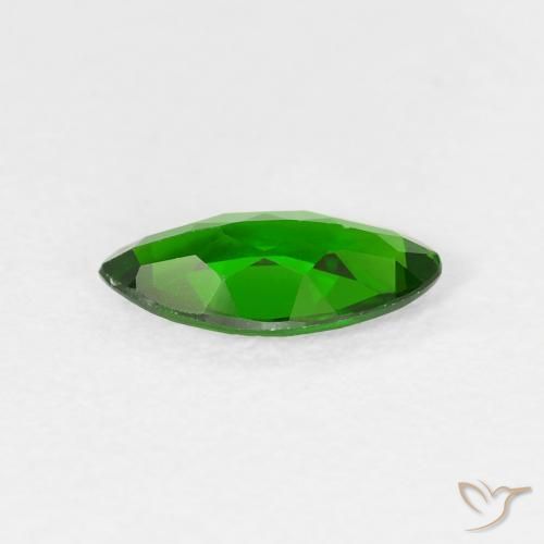 diopsídio de cromo Verde escuro Natural 0.61ct, Marquesa, VS