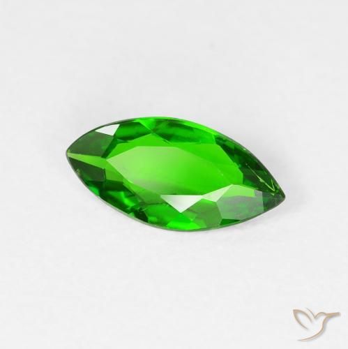 diopsídio de cromo Floresta Verde Brilhante Natural 0.72ct, Marquesa, VS