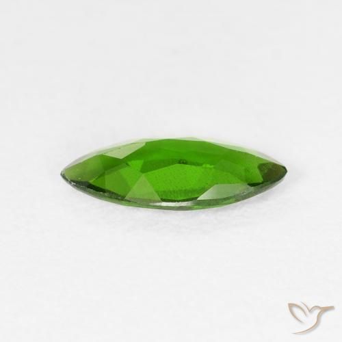 diopsídio de cromo Medium Dark-Green Natural 0.81ct, Marquesa, VS