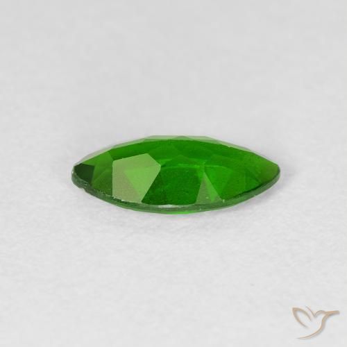 diopsídio de cromo Medium Dark-Green Natural 1.11ct, Marquesa, VS-SI