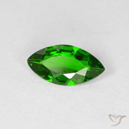 diopsídio de cromo verde intenso Natural 0.91ct, Marquesa, VS-SI