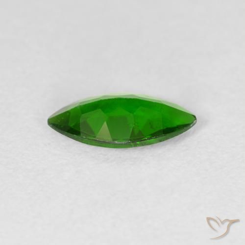 diopsídio de cromo verde intenso Natural 0.91ct, Marquesa, VS-SI