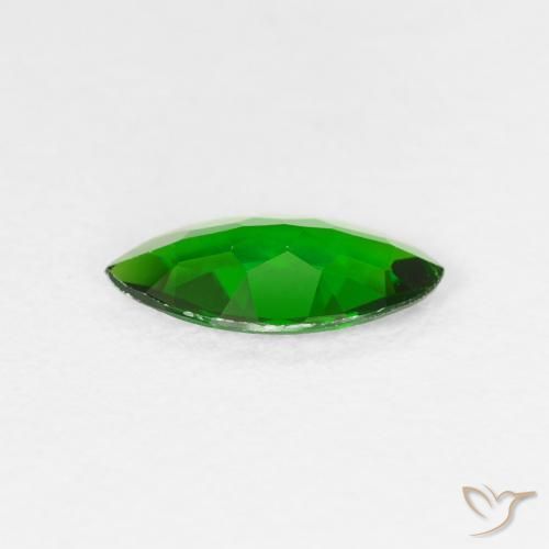 diopsídio de cromo Floresta Verde Brilhante Natural 0.83ct, Marquesa, VS